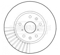 BORG & BECK Тормозной диск BBD4614